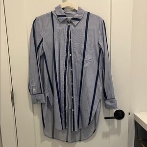 Madewell Blue and White Striped Tunic